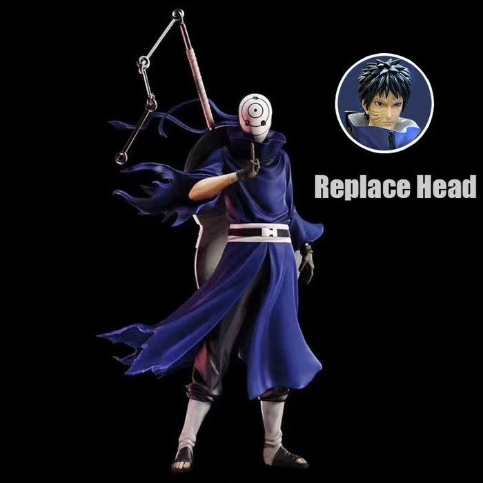 35 cm Uchiha Obito PVC Figure with Giant Wave Base