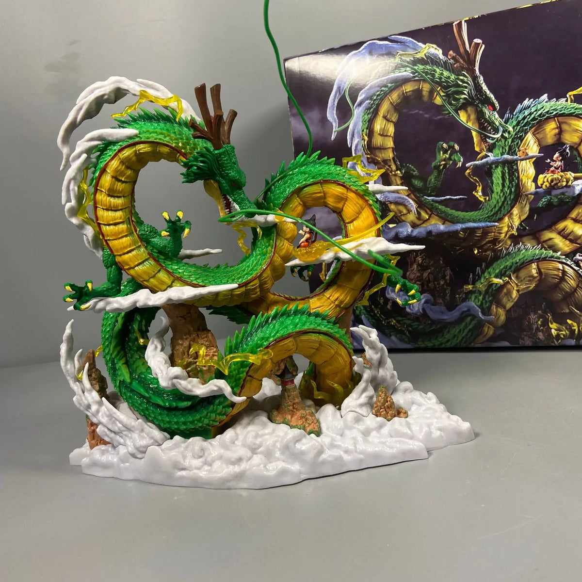 24cm Dragon Ball Shenron And Goku PVC Figure Statue - AniLoot AniLoot 24cm Dragon Ball Shenron And Goku PVC Figure Statue