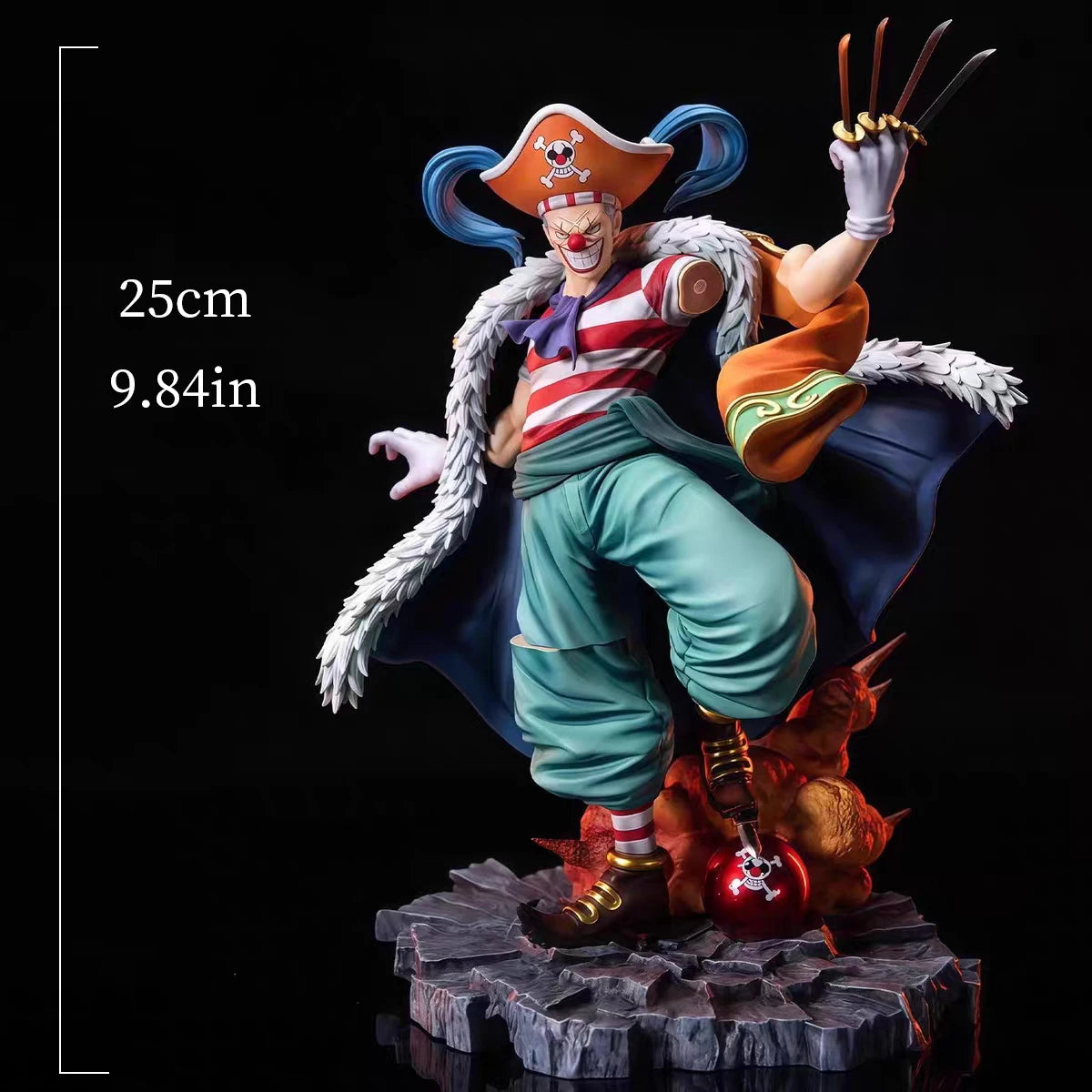 One Piece Buggy PVC Figure 25 cm Anime Collectible - AniLoot AniLoot One Piece Buggy PVC Figure 25 cm Anime Collectible
