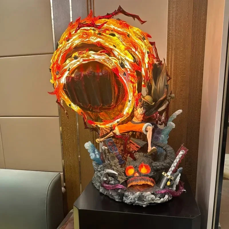 One Piece Luffy Gear 3 PVC Figure With LED Statue - AniLoot AniLoot One Piece Luffy Gear 3 PVC Figure With LED Statue