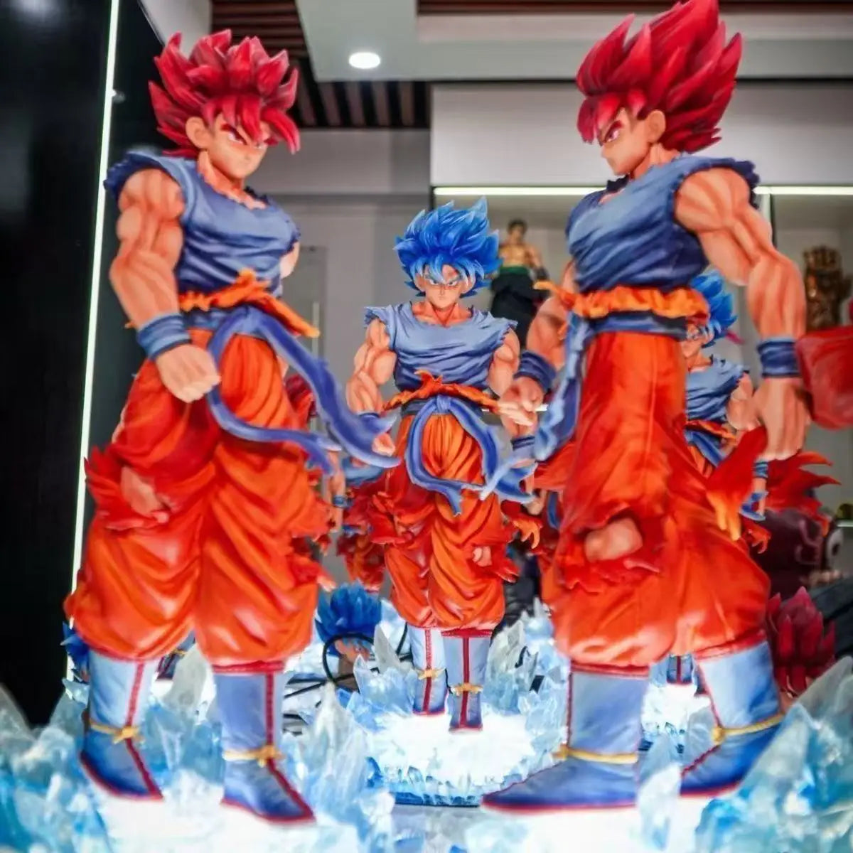 Super Saiyan Goku PVC Figure With LED Display Base - AniLoot AniLoot Super Saiyan Goku PVC Figure With LED Display Base