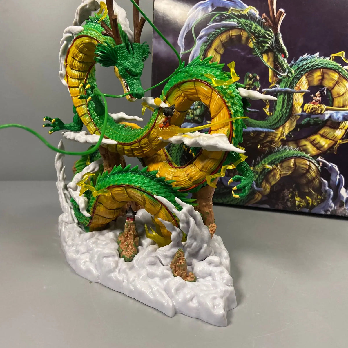 24cm Dragon Ball Shenron And Goku PVC Figure Statue - AniLoot AniLoot 24cm Dragon Ball Shenron And Goku PVC Figure Statue