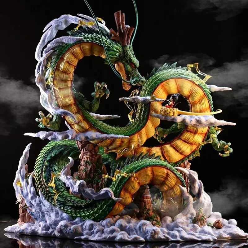 24cm Dragon Ball Shenron And Goku PVC Figure Statue