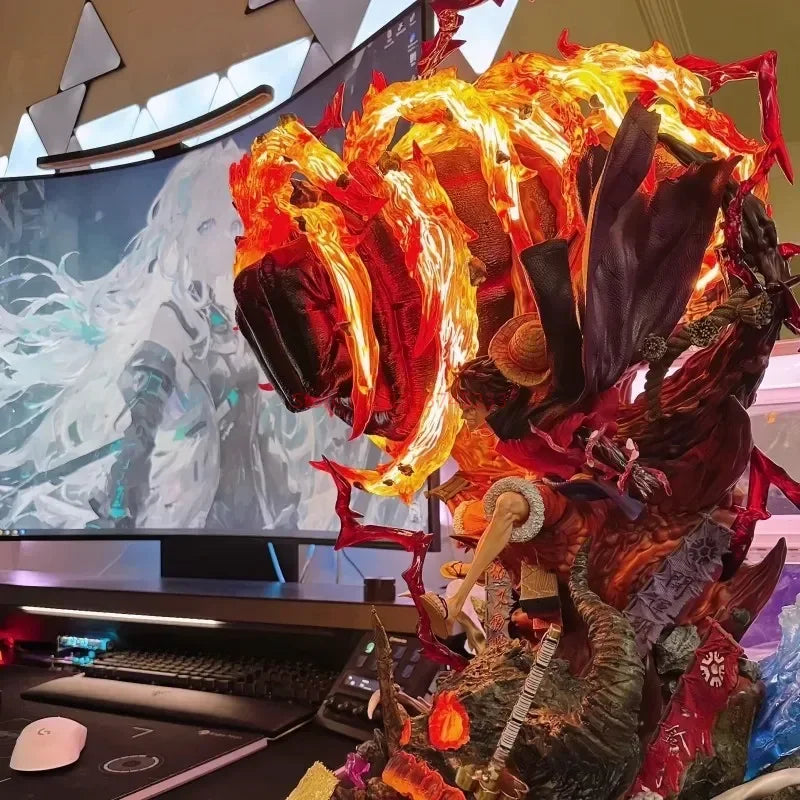 One Piece Luffy Gear 3 PVC Figure With LED Statue - AniLoot AniLoot One Piece Luffy Gear 3 PVC Figure With LED Statue