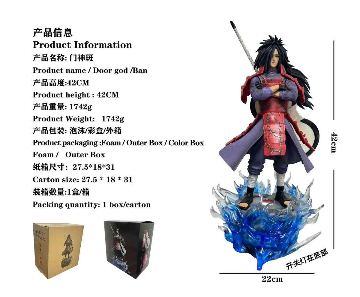 Anime Uchiha Madara PVC Light-Up Gatekeeper Figure - AniLoot AniLoot Anime Uchiha Madara PVC Light-Up Gatekeeper Figure