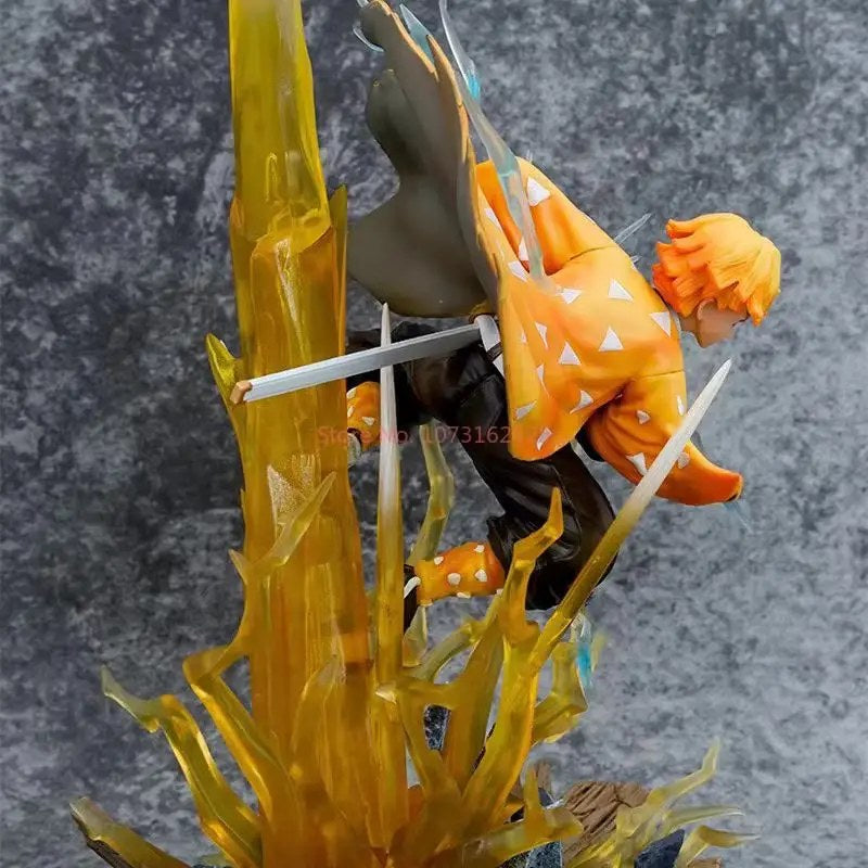 Demon Slayer Agatsuma Zenitsu Figure with LED 35cm - AniLoot AniLoot Demon Slayer Agatsuma Zenitsu Figure with LED 35cm