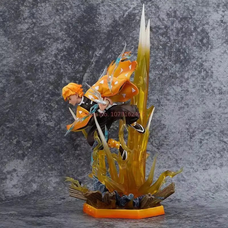 Demon Slayer Agatsuma Zenitsu Figure with LED 35cm - AniLoot AniLoot Demon Slayer Agatsuma Zenitsu Figure with LED 35cm