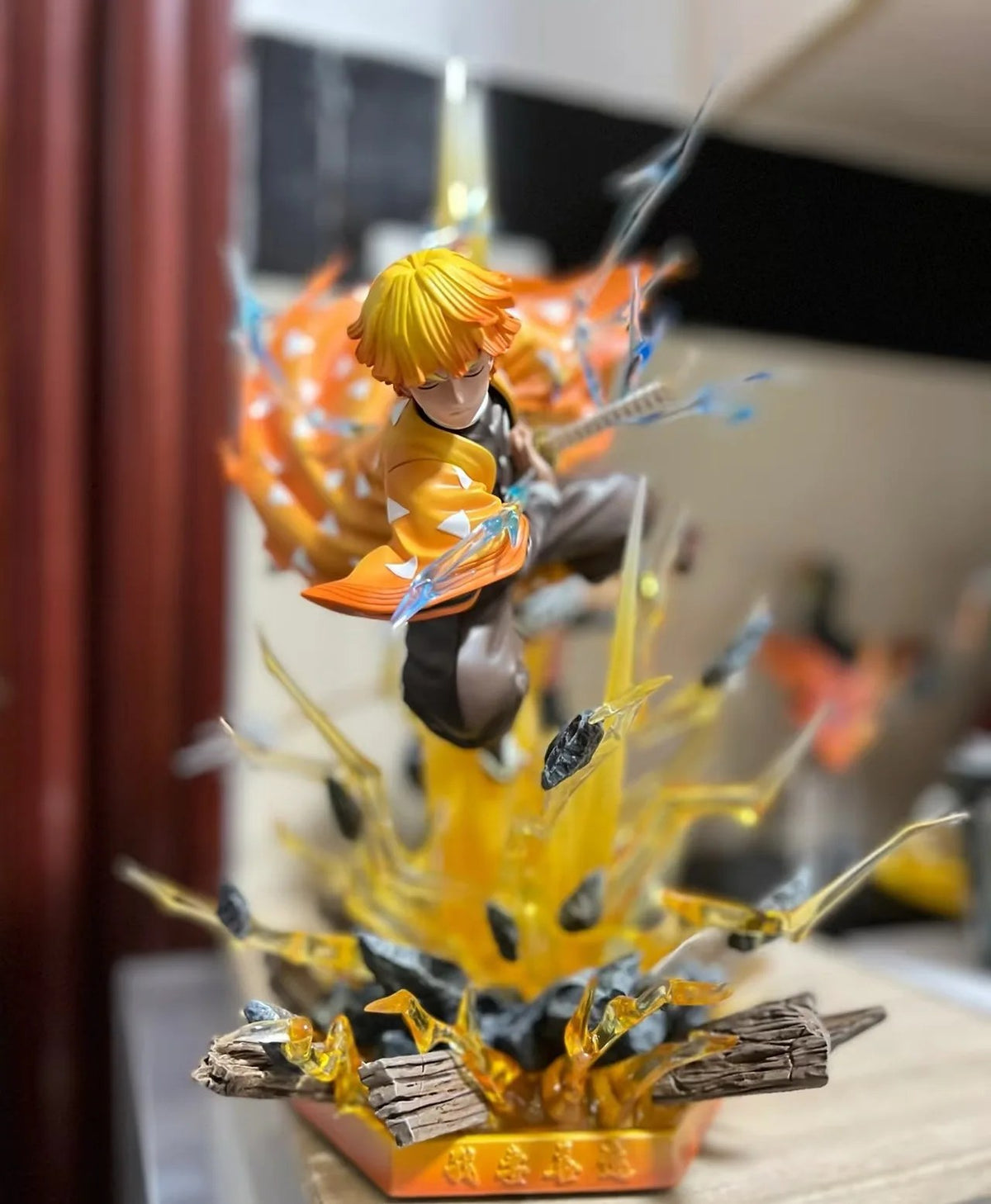 Demon Slayer Agatsuma Zenitsu Figure with LED 35cm - AniLoot AniLoot Demon Slayer Agatsuma Zenitsu Figure with LED 35cm