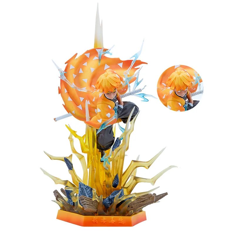Demon Slayer Agatsuma Zenitsu Figure with LED 35cm - AniLoot AniLoot Demon Slayer Agatsuma Zenitsu Figure with LED 35cm